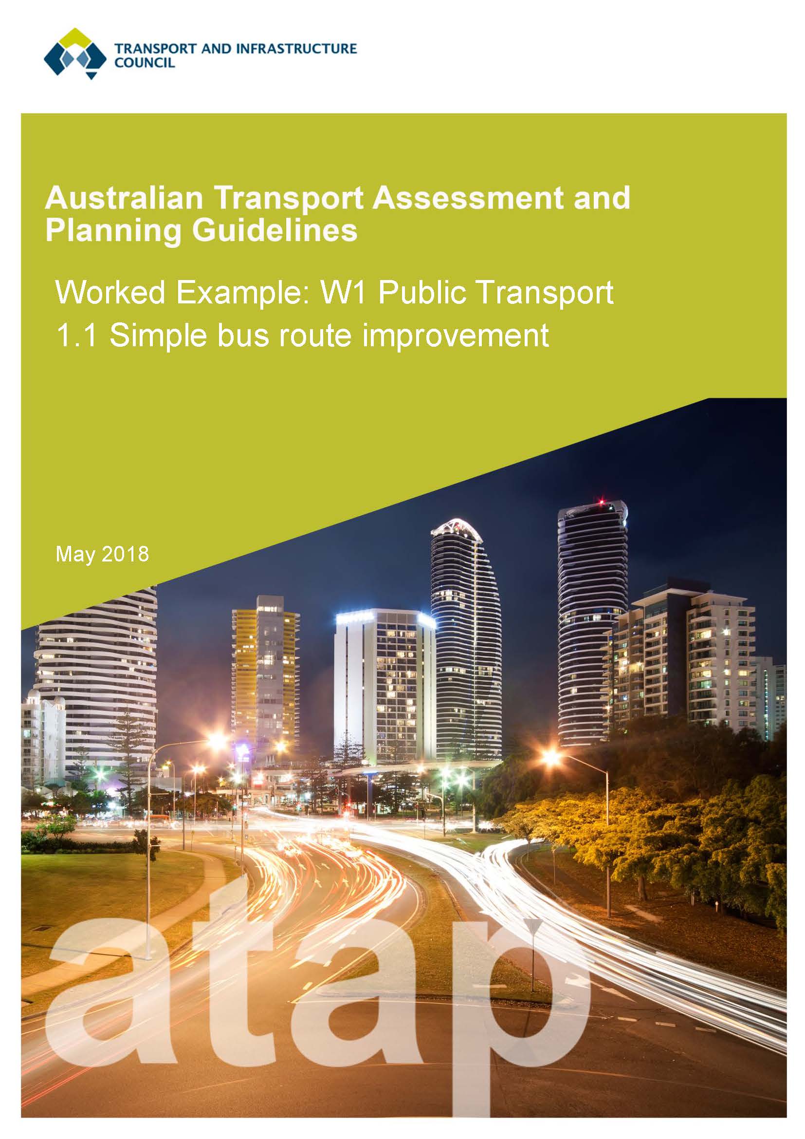 W1 Public Transport: 1.1 Simple bus route improvement
